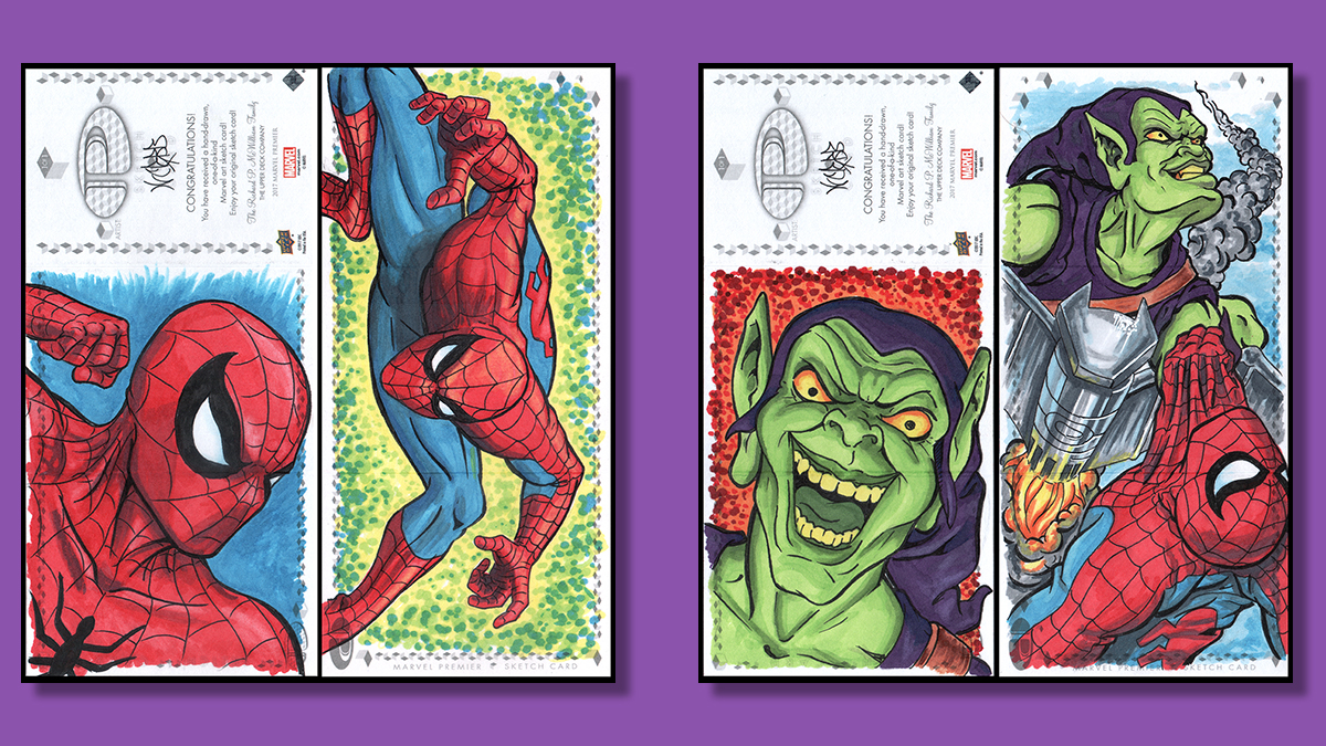Marvel comics Sketchcards